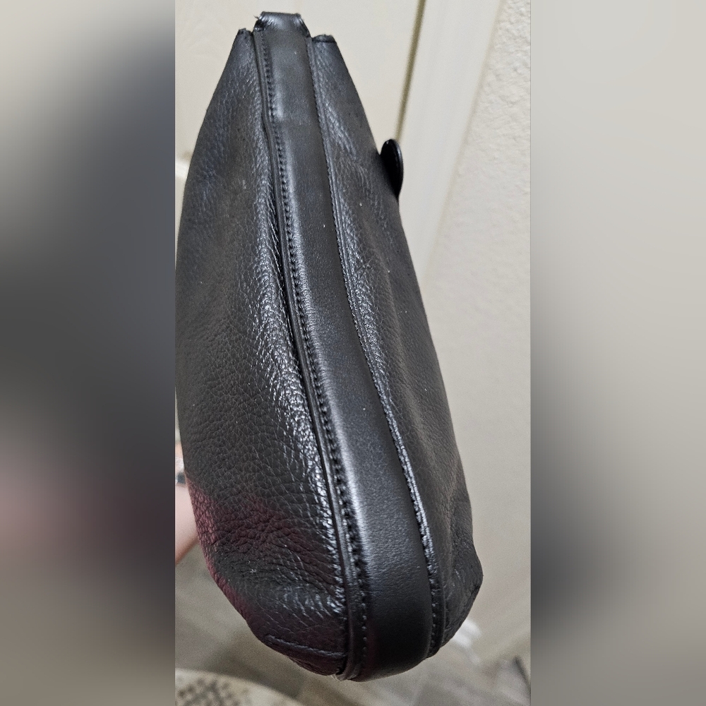 Coach F34823 Mae Black Pebble Leather Crossbody Bag EUC - Picture 15 of 16